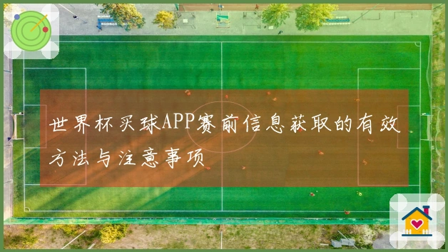 世界杯买球APP赛前信息获取的有效方法与注意事项